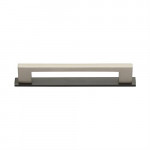 M Marcus Heritage Brass Metro Design Cabinet Pull with Plate 128mm Centre to Centre